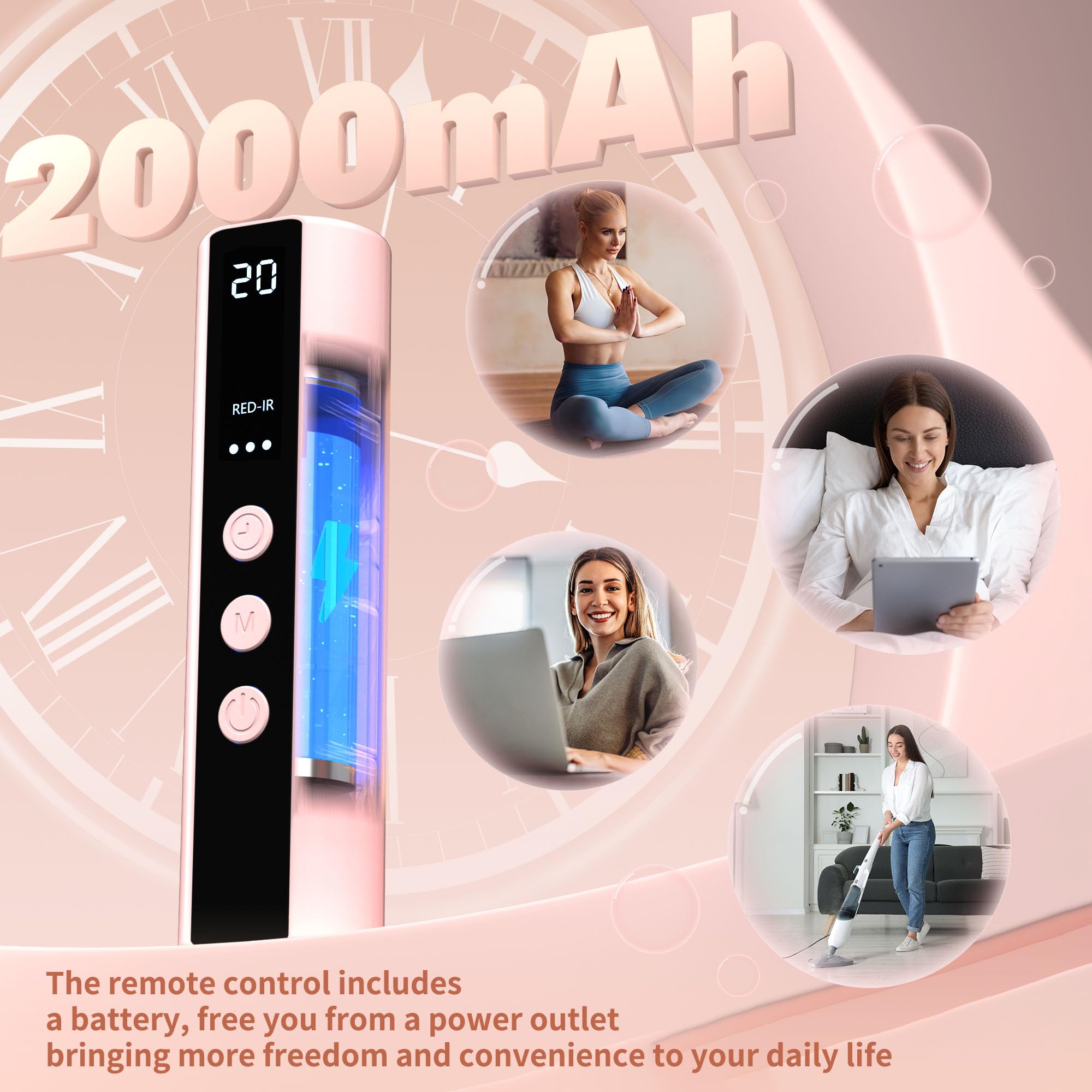 NVBOTY LED face mask soft silicone construction for comfort