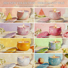 NVGCX Candles 8-Pack soy-wax candles, clean burn for spa-like home relaxation.