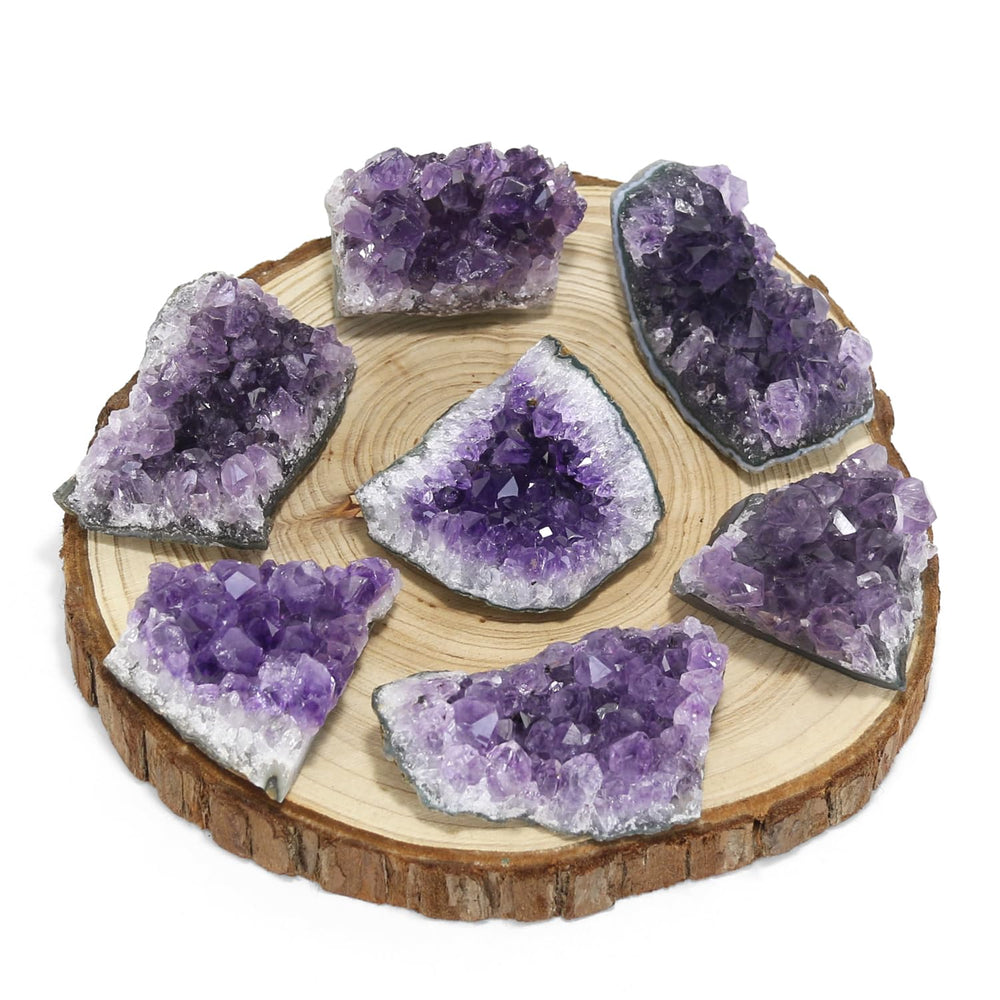 Nvzi amethyst bookcase display brings natural charm to a study or library.
