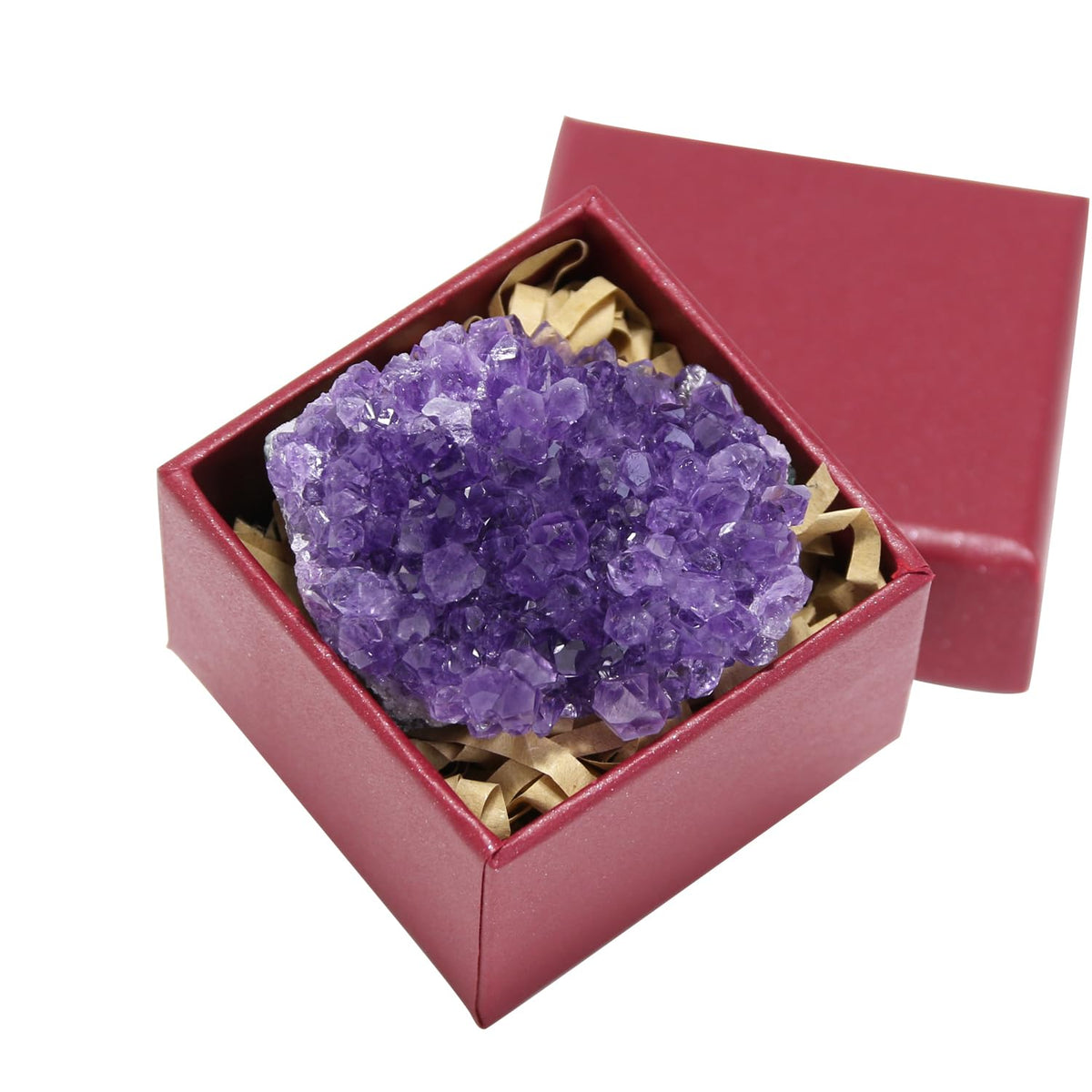 Nvzi amethyst raw crystal cluster shows natural purple tones ideal for meditation decor.