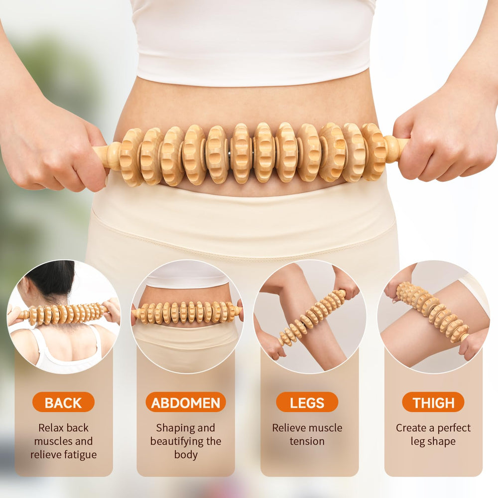 NXCYLW curved roller massager focusing on deep-tissue work for neck, shoulders, and back