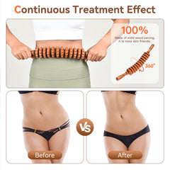 NXCYLW smooth wood surface provides skin-friendly self-massage