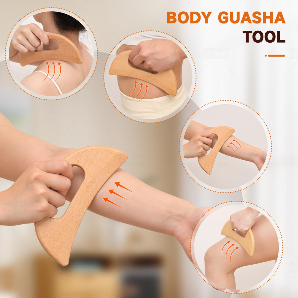 NXCYLW wooden massage roller rope for self-massage on waist, hips, and thighs