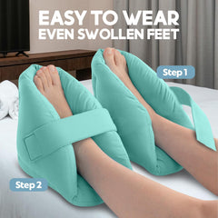 Bariatric-size NYOrtho heel protector offering full-coverage fit