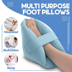 NYOrtho Teal Velvet heel protector shows an ultra-soft material for daily comfort.