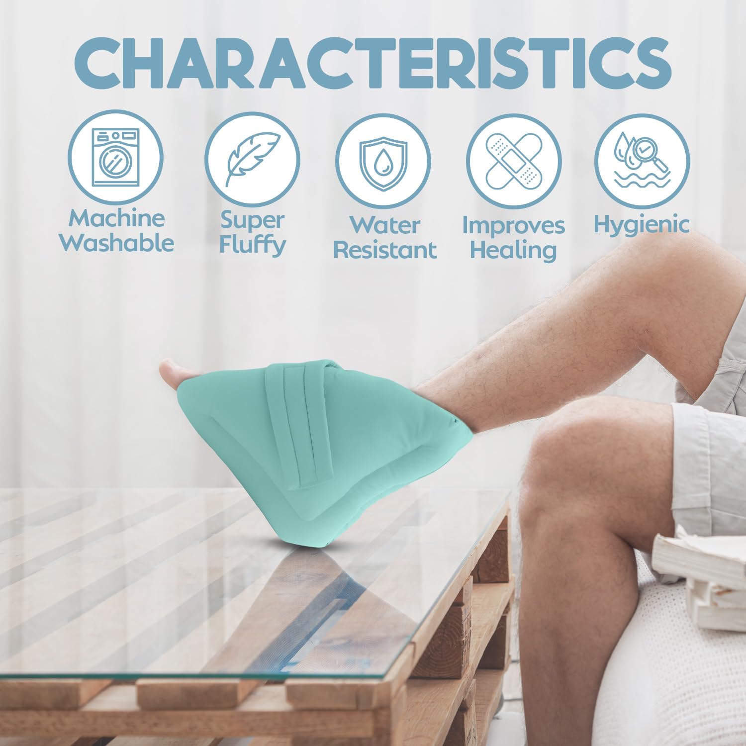 Standard-size NYOrtho heel protector shown for versatile fit