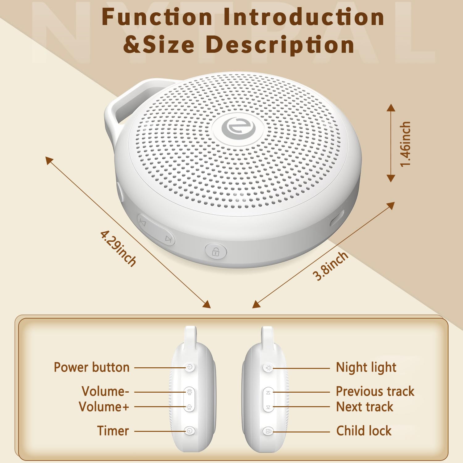 Nytpal dimmable night light provides gentle illumination for late-night feeds