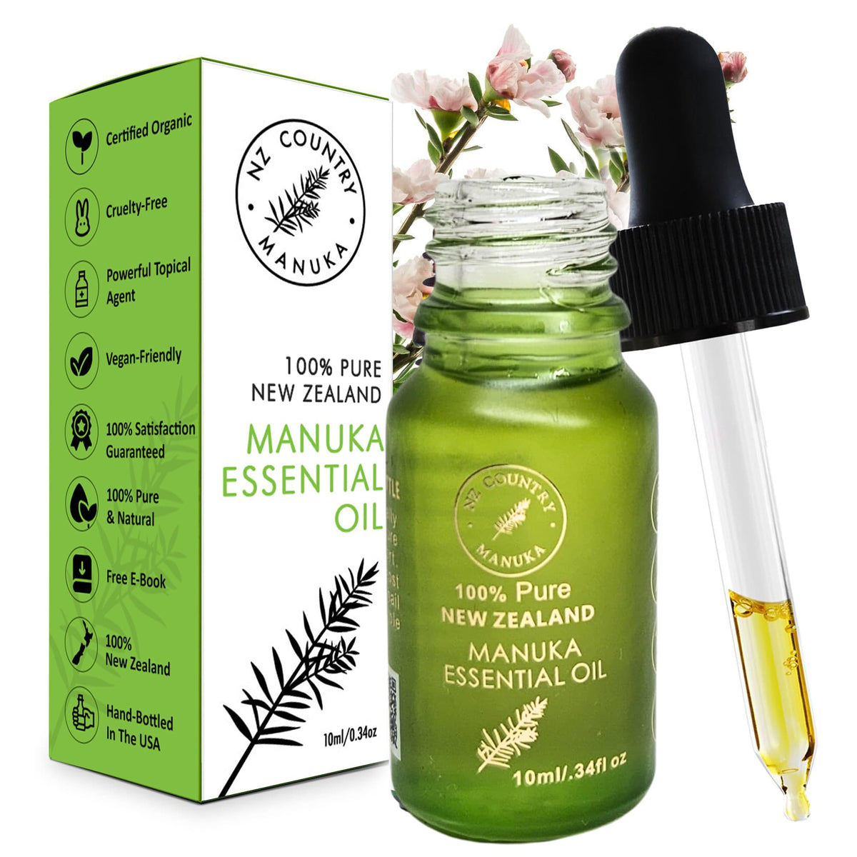 NZ Country Manuka Oil bottle for versatile topical care and skincare routines.