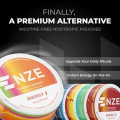 NZE can side view showcases sleek packaging for quick caffeine boosts