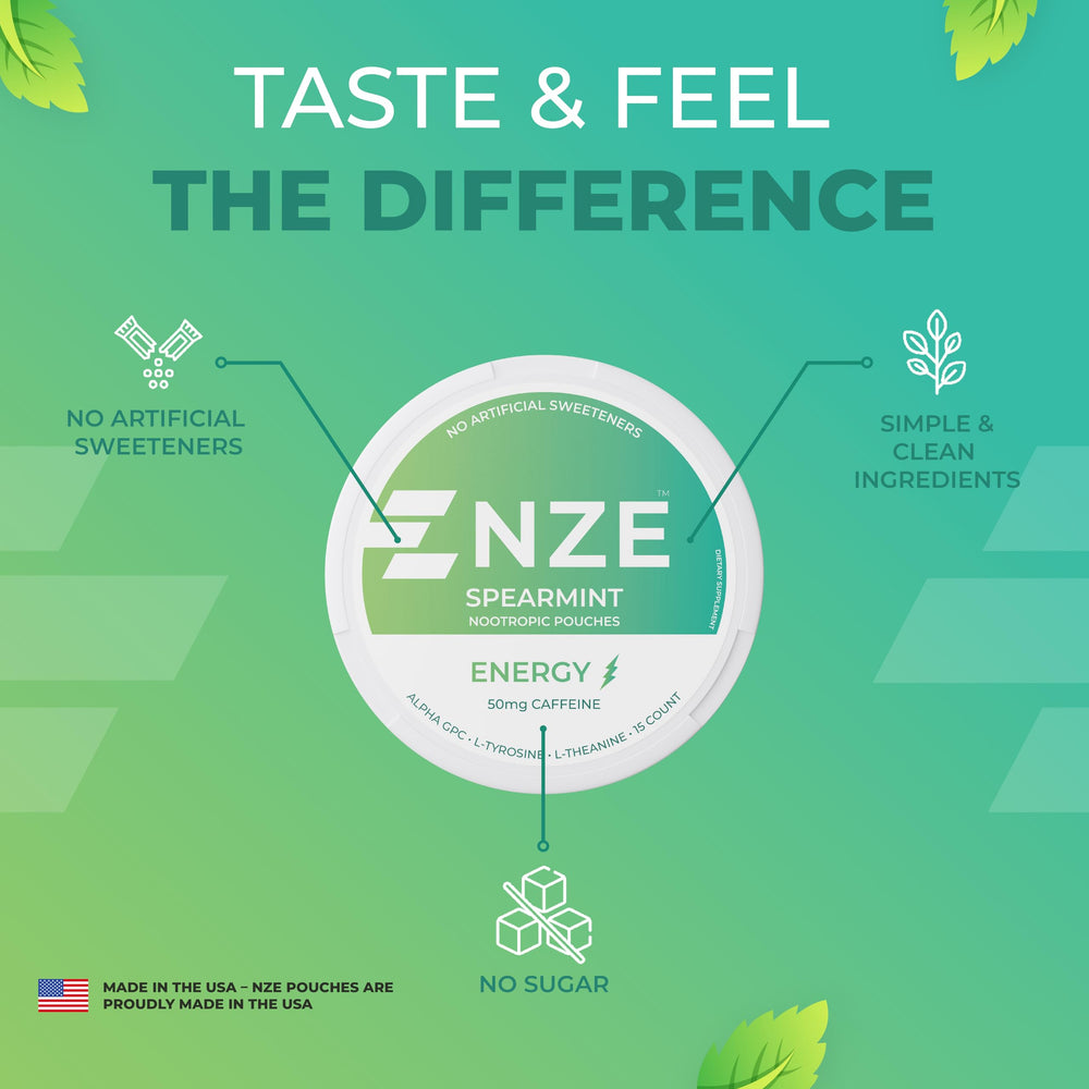 NZE Spearmint leaves evoke fresh flavor and vibe