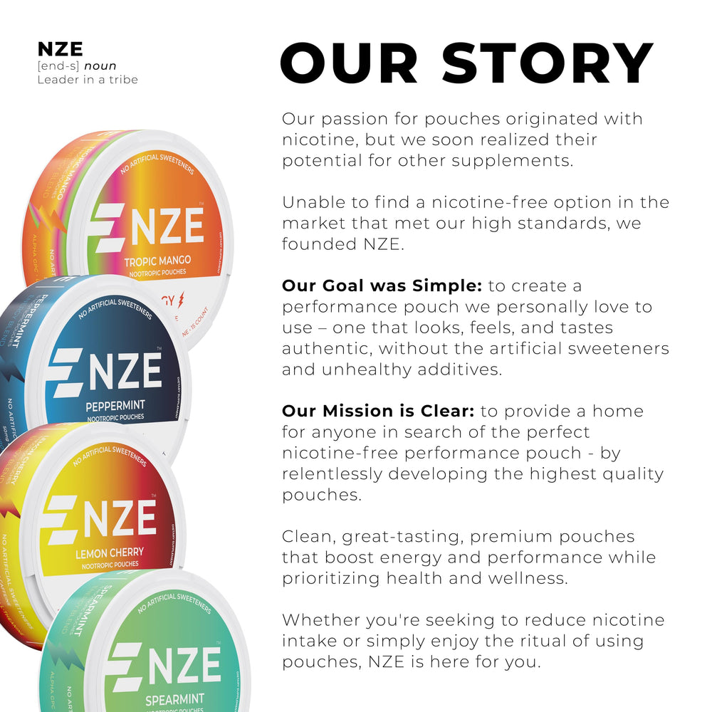 Travel-friendly NZE can and pouch arrangement for workouts