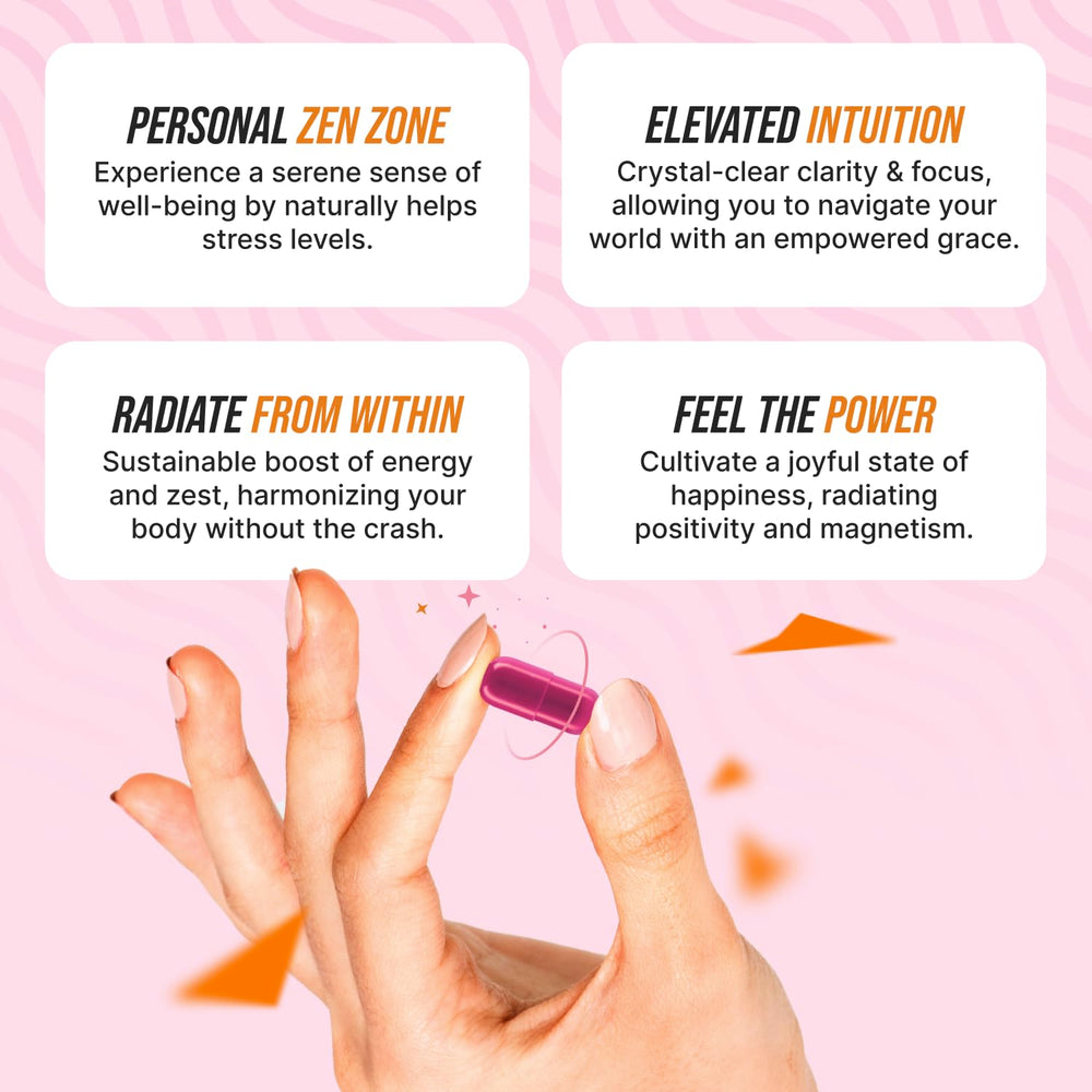 Serving outline beside bottle to simplify daily routines.