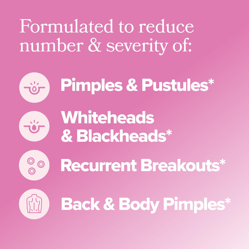 O Positiv FLO Acne capsules pack hints at daily use for potential clearer skin.
