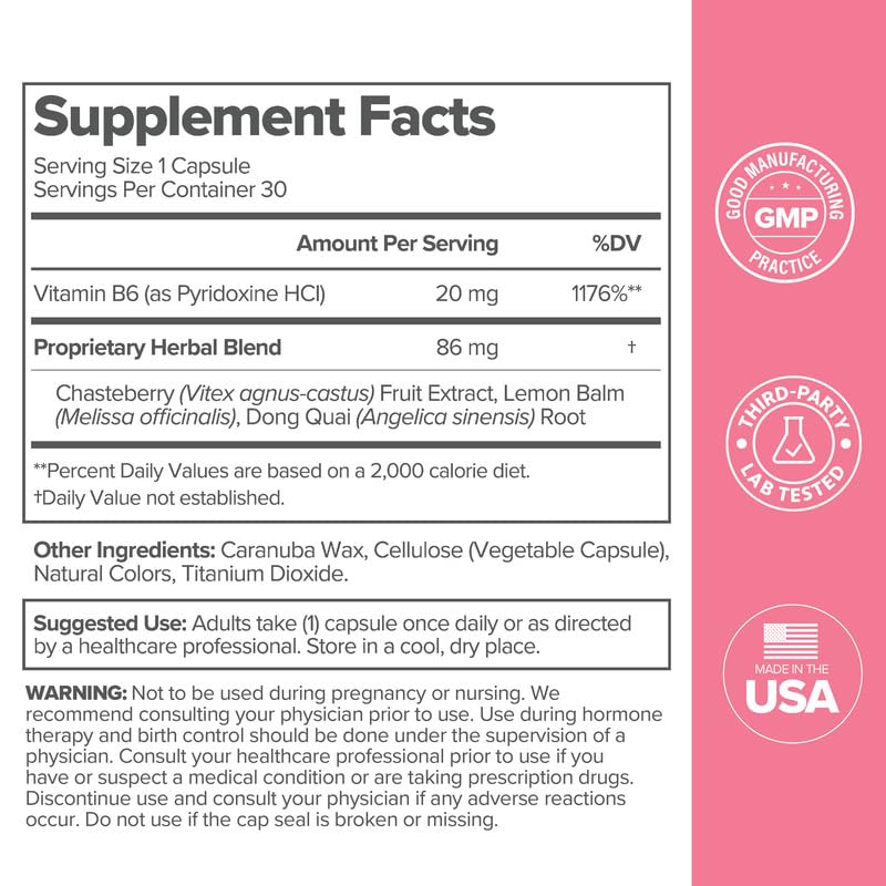 O Positiv FLO PMS lemon balm label emphasizing soothing mood support.
