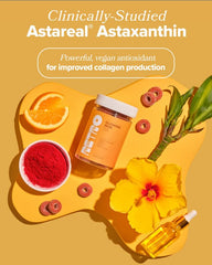 O Positiv Retro Gummy ingredients list highlights vegan antioxidants for skin support.