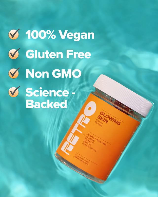 O Positiv Retro Gummy vegan-label emphasizes clean beauty choice.