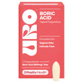 O Positiv URO Boric Acid Vaginal Suppository – Fast Relief with Aloe & Lactic Acid, Vegan, 12-Count