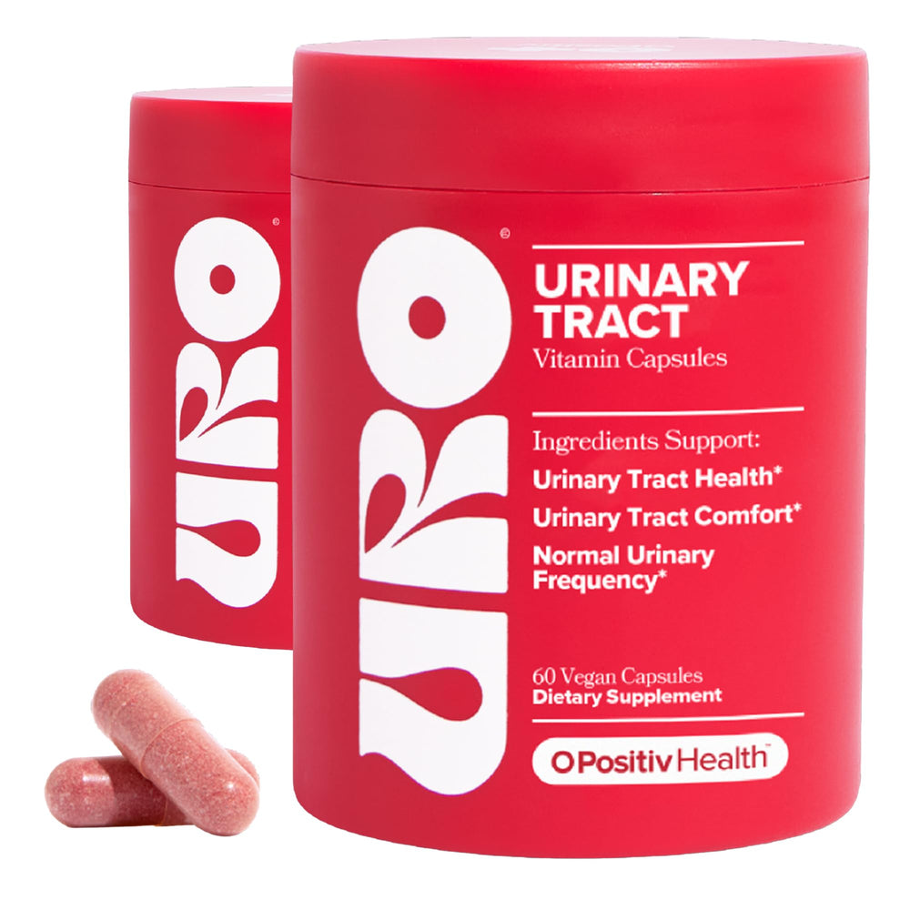 O Positiv URO bottle front for daily urinary health support