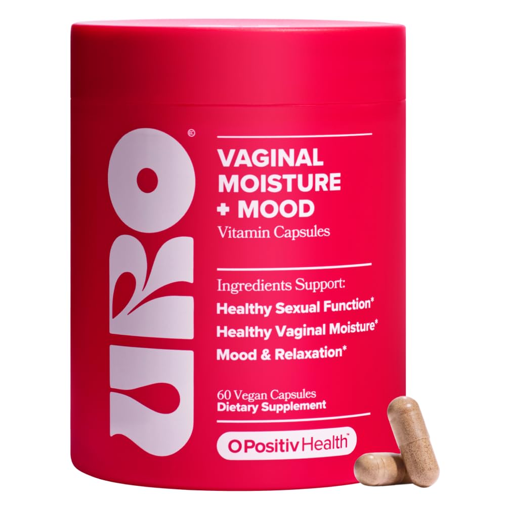 O Positiv URO bottle pour hinting at daily moisture support and mood balance.