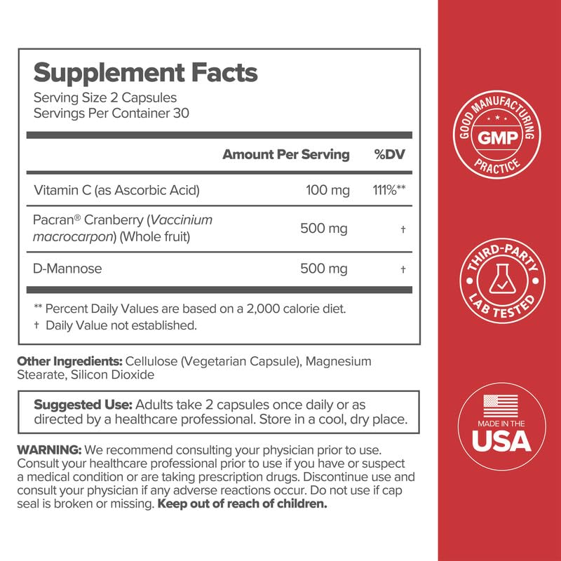 O Positiv URO D-Mannose ingredient for daily use