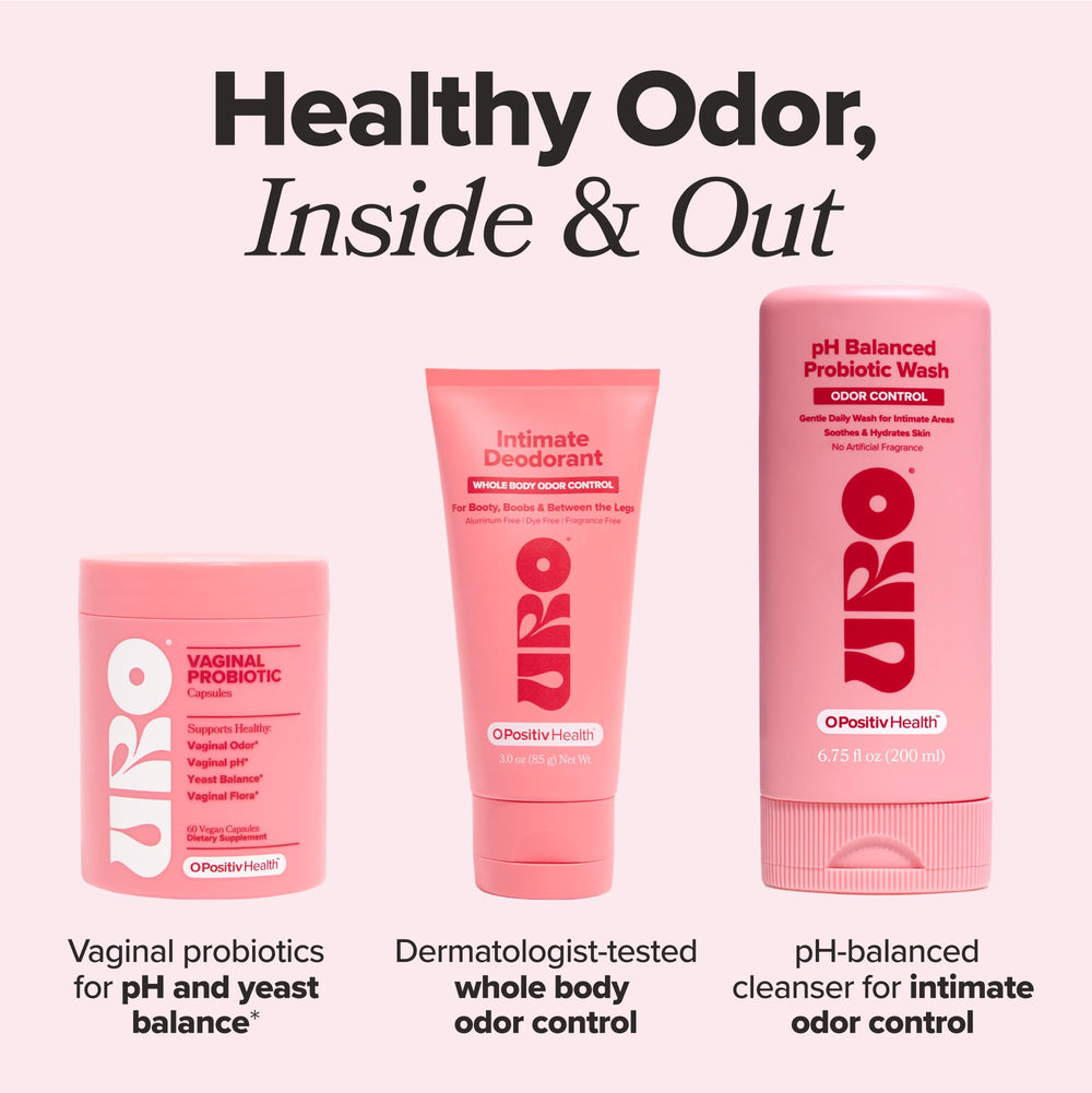 O Positiv URO daily fresh scene emphasizes odor control and freshness