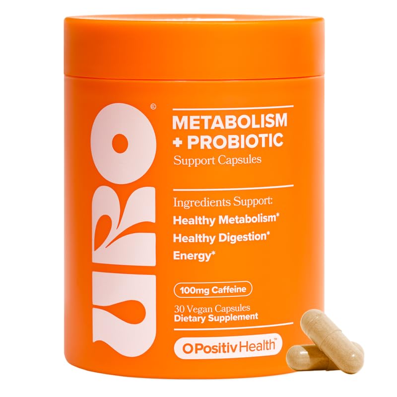 O Positiv URO Metabolism bottle demonstrates convenient daily support for metabolism and gut health.