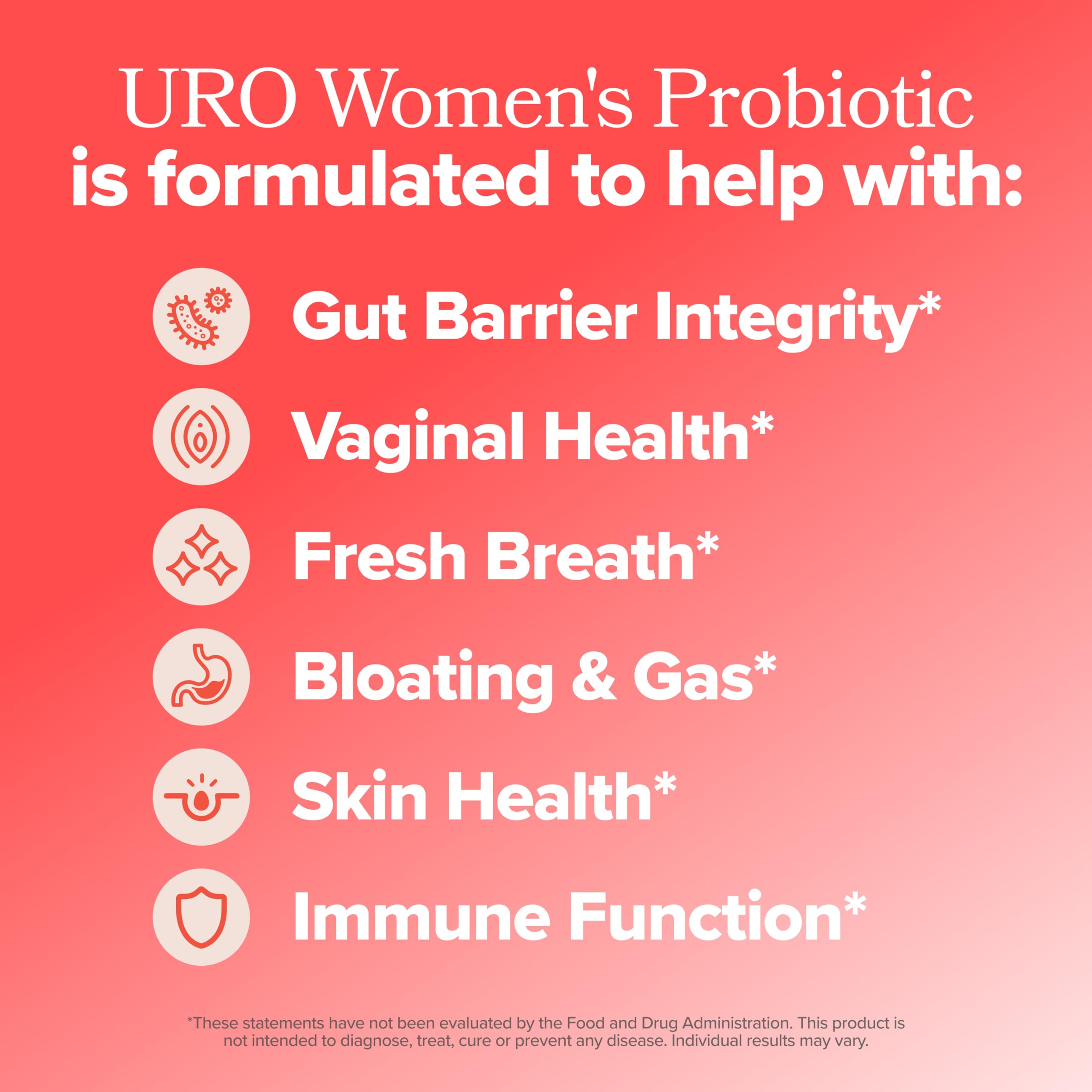 O Positiv URO Women's Probiotic capsule closeup highlights time-release design for targeted intestinal support.