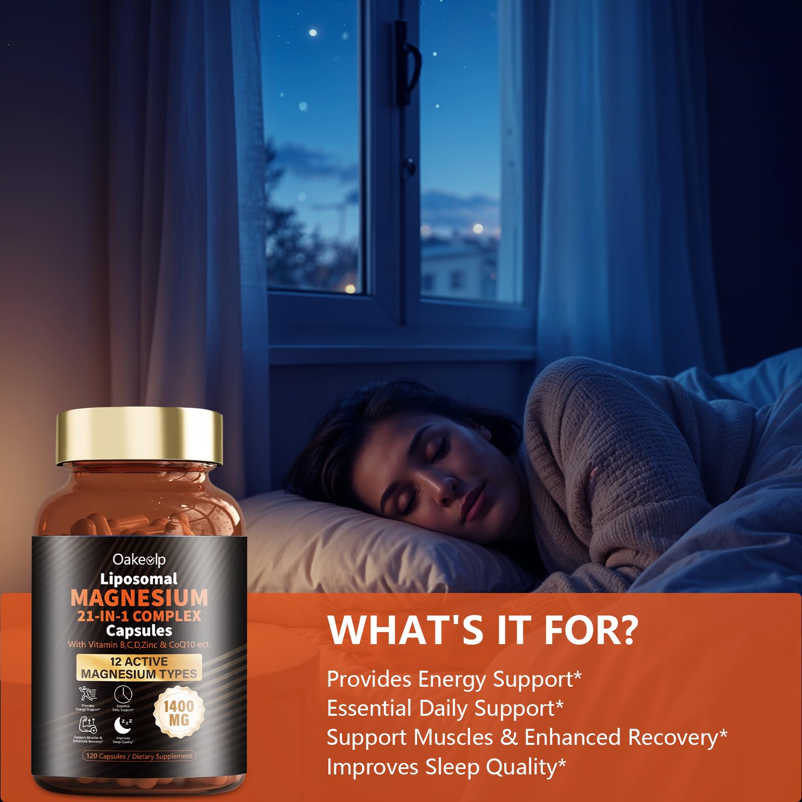 Oakevlp capsules night-time relaxation routine