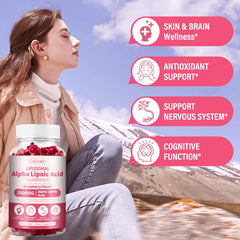 Oakevlp liposomal ALA gummies Biotin and Benfotiamine blend for nerve and energy