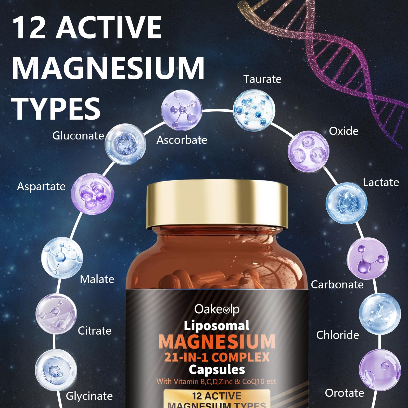 Oakevlp magnesium per serving 1000mg label