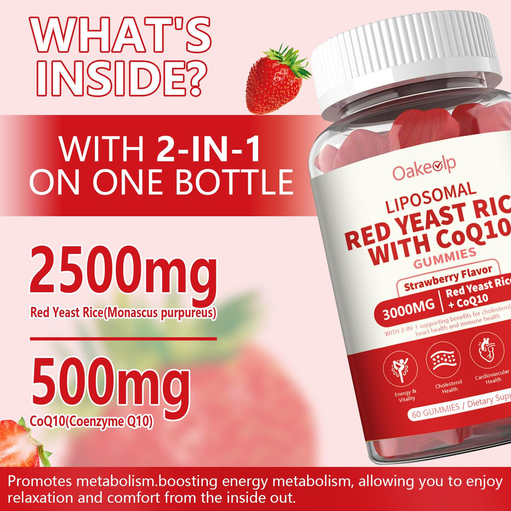 Oakevlp red yeast rice bottle showing two-pack value and label