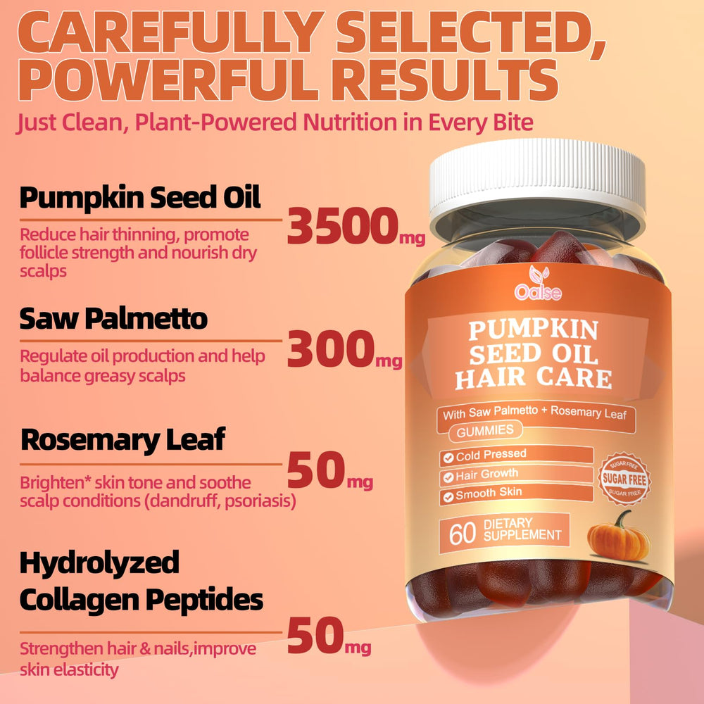 Close-up of OALSE gummies highlighting texture for convenient daily use supporting hair and skin.
