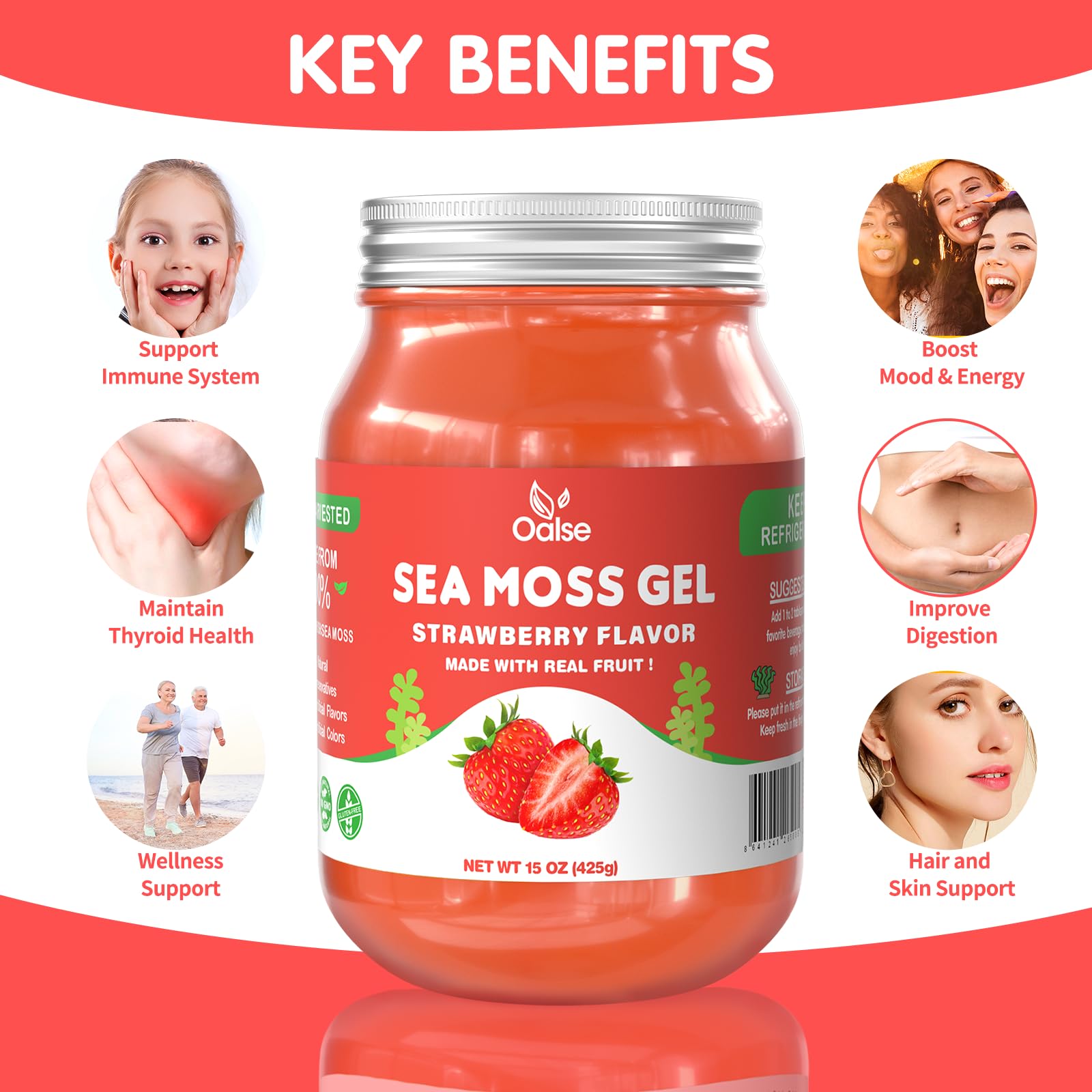OALSE Gel dispensing scoop, easy measuring for daily servings.
