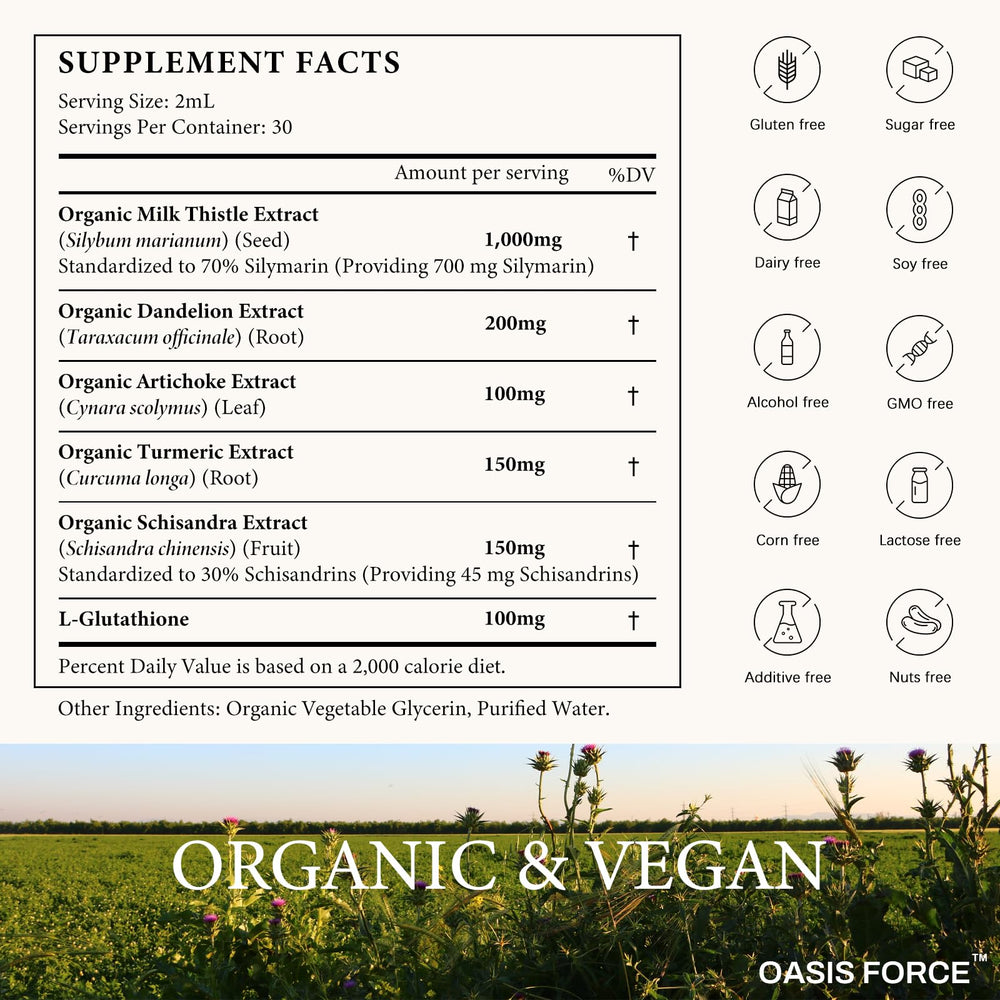 Oasis Force Cold-Pressed extract vial emphasizing purity and potency