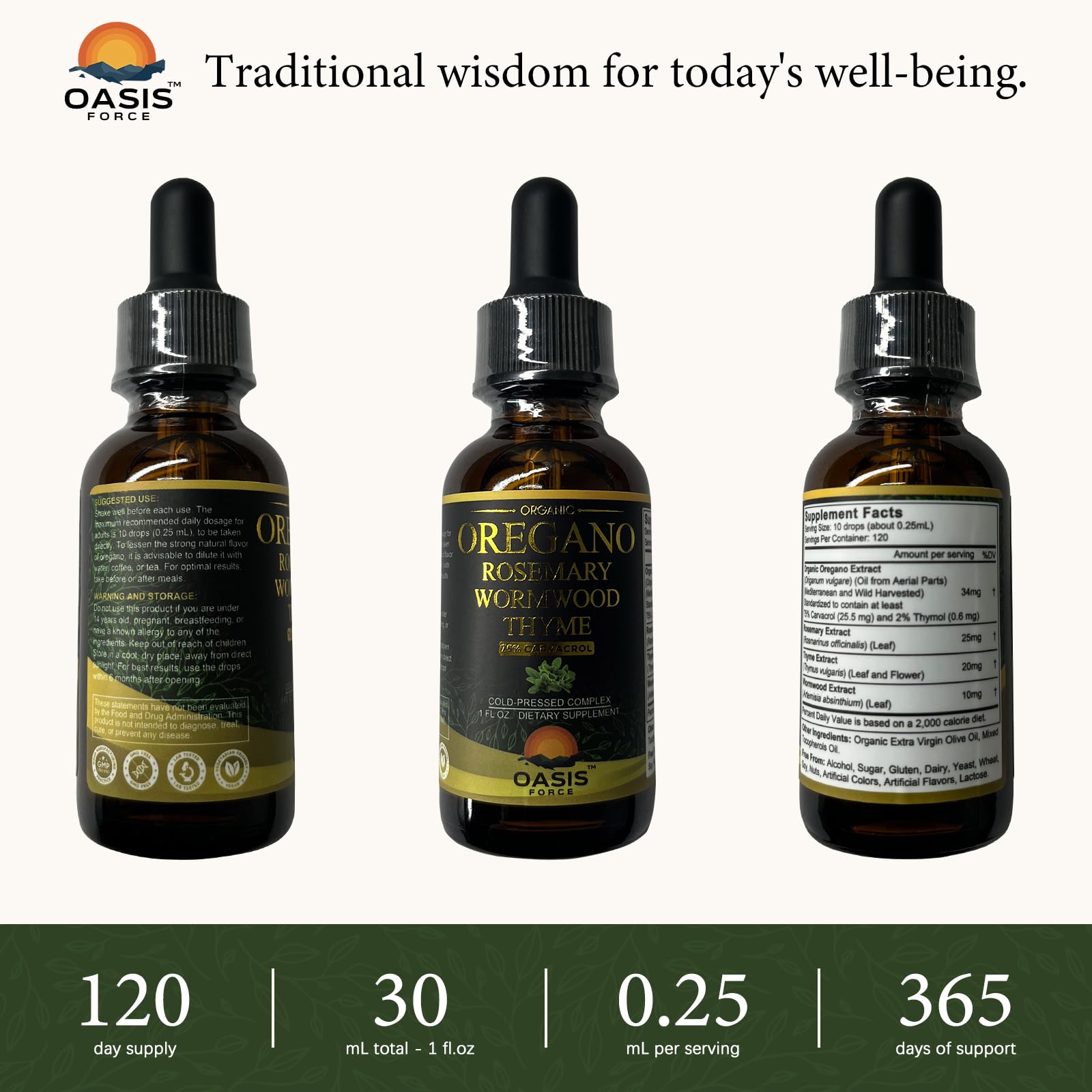 OASIS FORCE daily routine fit for regular health support