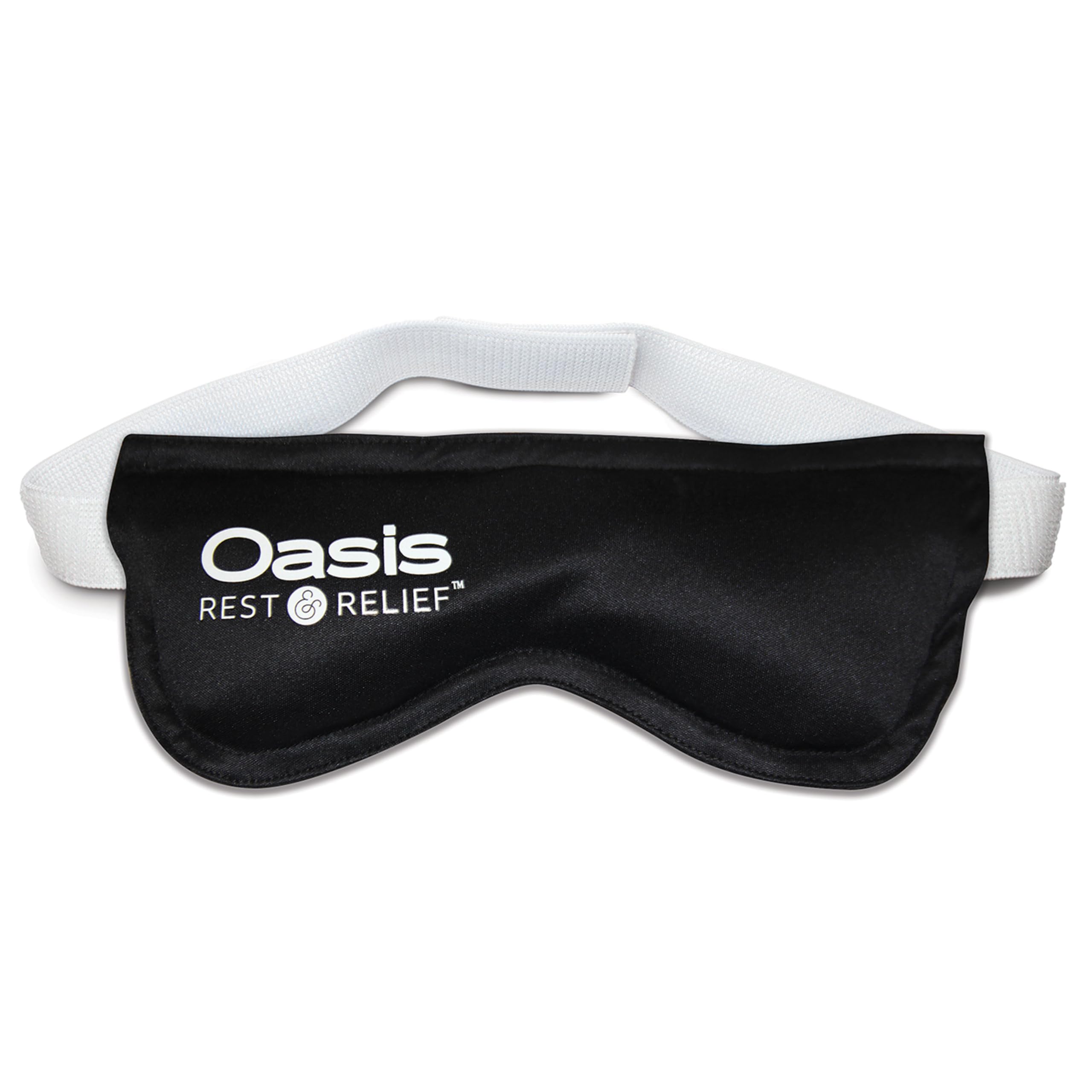 Oasis Rest & Relief eye mask soft padding provides gentle contact around the eyes.