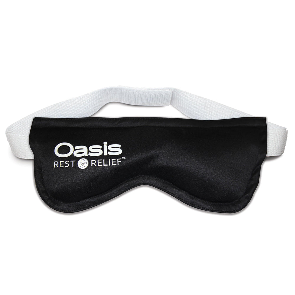 Oasis Rest & Relief eye mask soft padding provides gentle contact around the eyes.