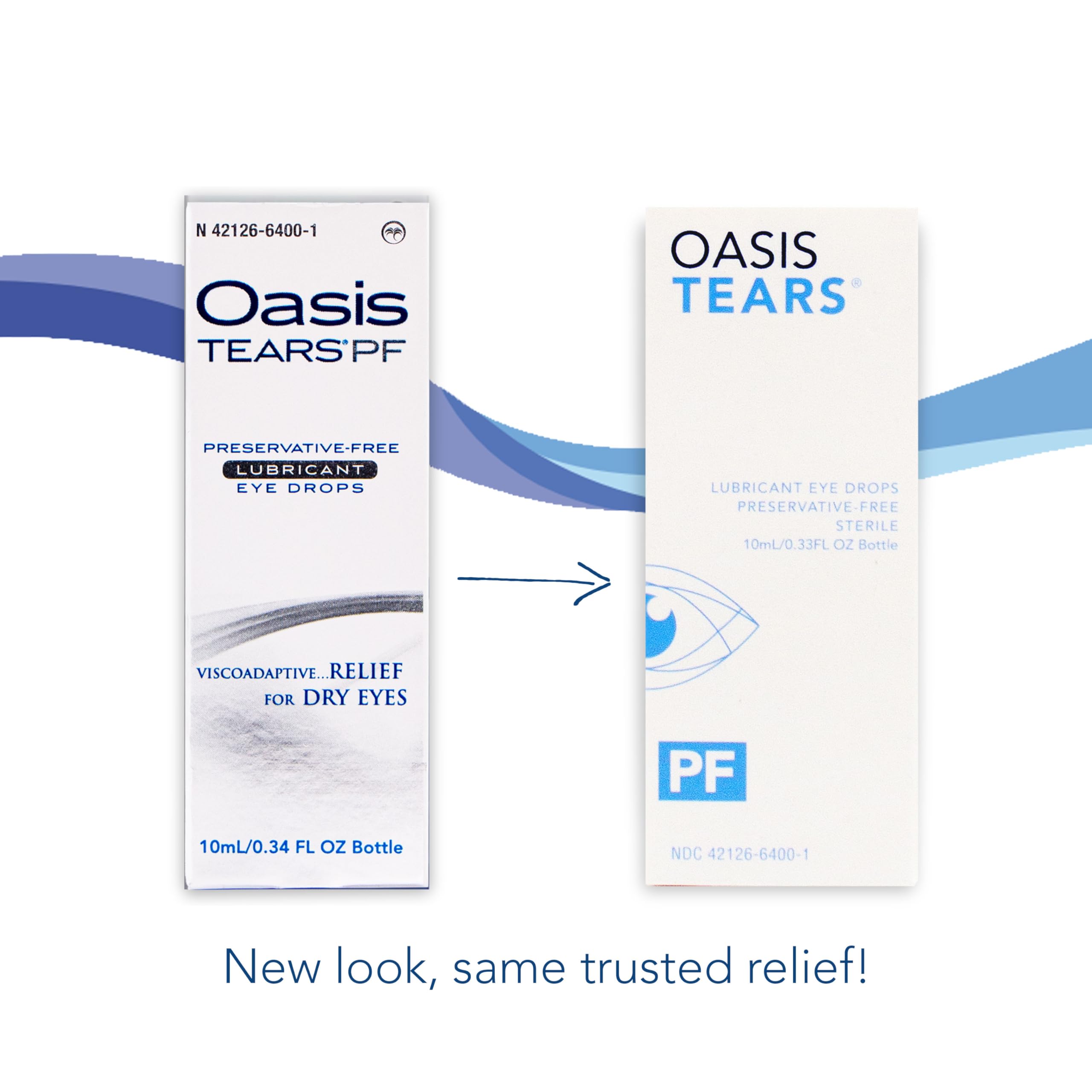 Oasis Tears OT6400 bottle close-up showing compact design for daily use.