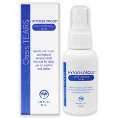 Oasis Tears OT7400 bottle pump for gentle eyelid cleansing and debris removal.