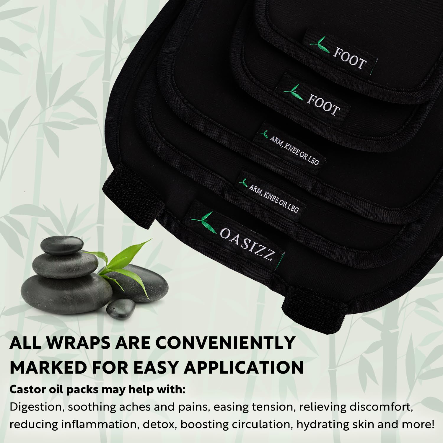 OASIZZ extra flannel pads boosting absorbency and set longevity