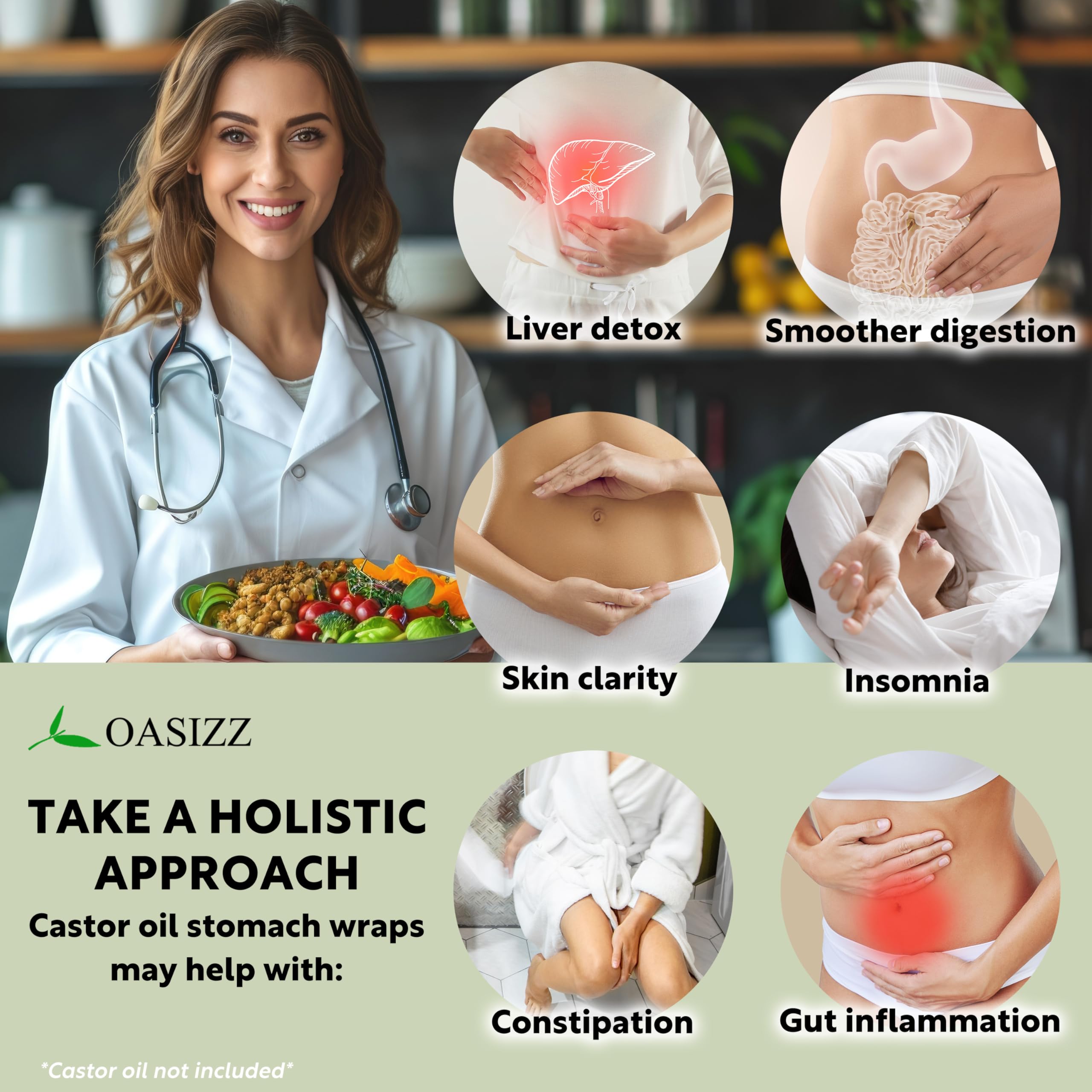 OASIZZ storage bag included for tidy travel and storage.