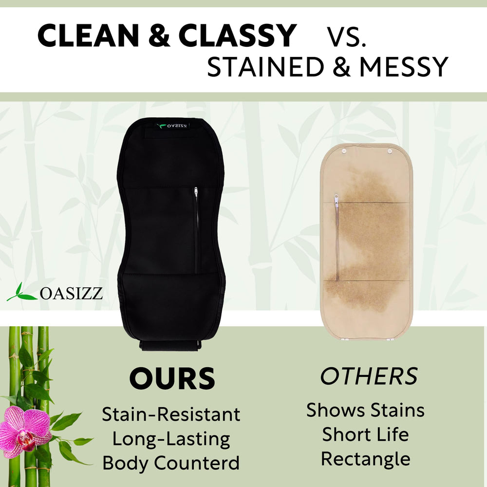 OASIZZ wrap with plush cotton flannel interior for soft comfort.
