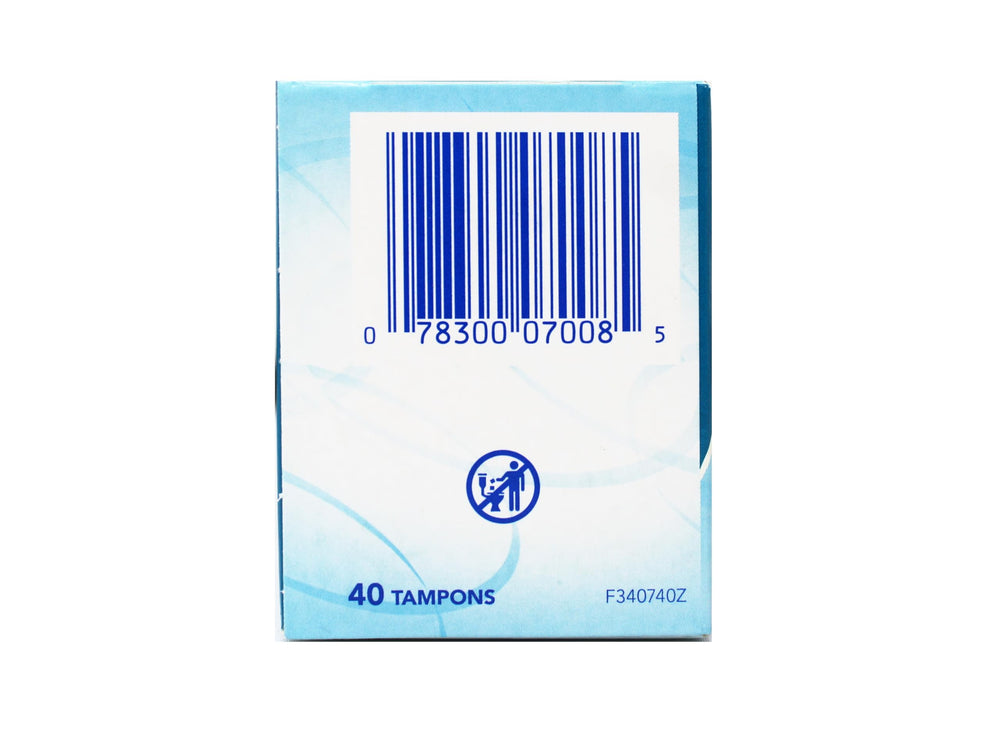 o.b. Pro Comfort no-applicator waste reduces bathroom clutter