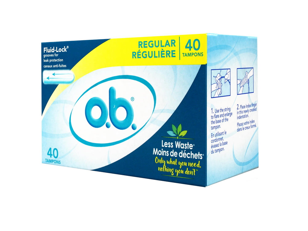 o.b. Pro Comfort pocket-size tampons fit easily in a purse