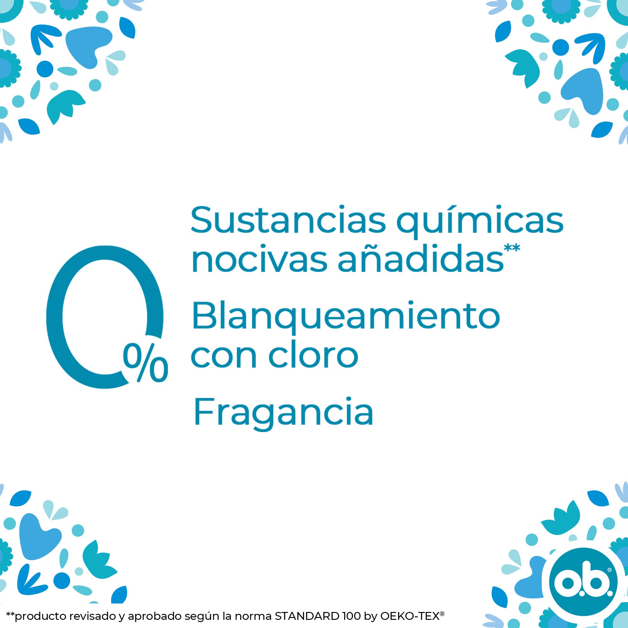 o.b. ProComfort mini tampons hypoallergenic materials reduce irritation