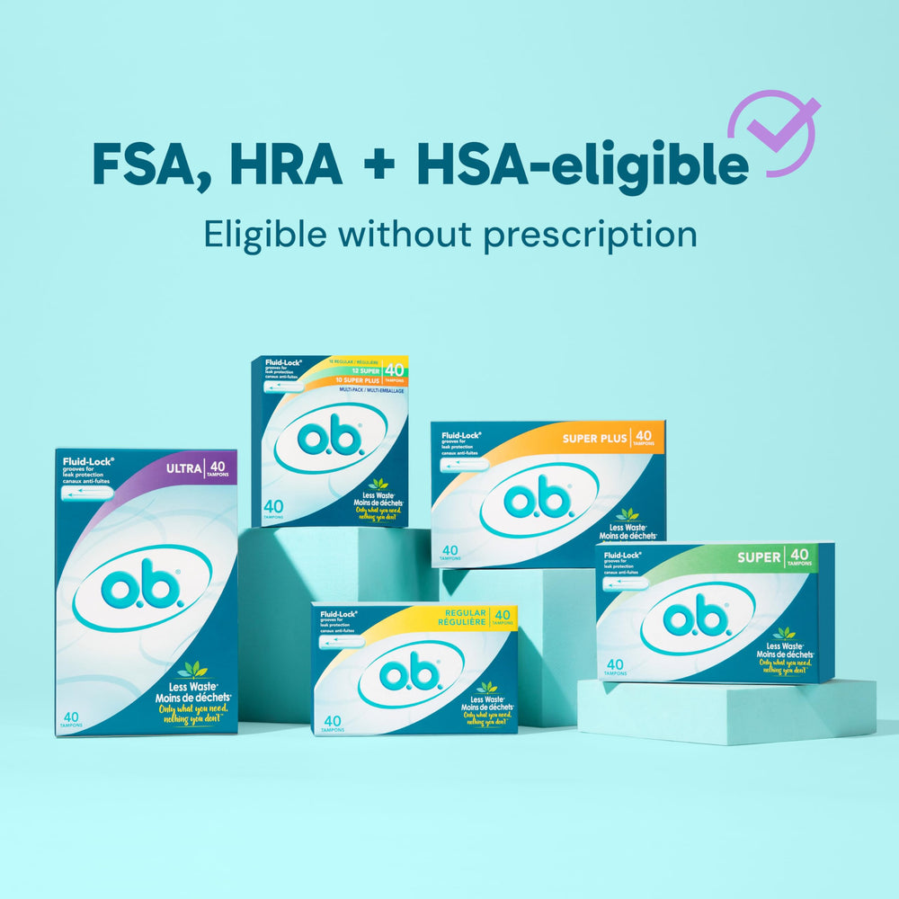 ob tampons fragrance-free and chlorine-free formula for sensitive days.