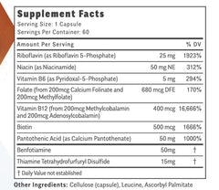 Objective Nutrients Thiactive B Complex packaging communicates USA-made quality.