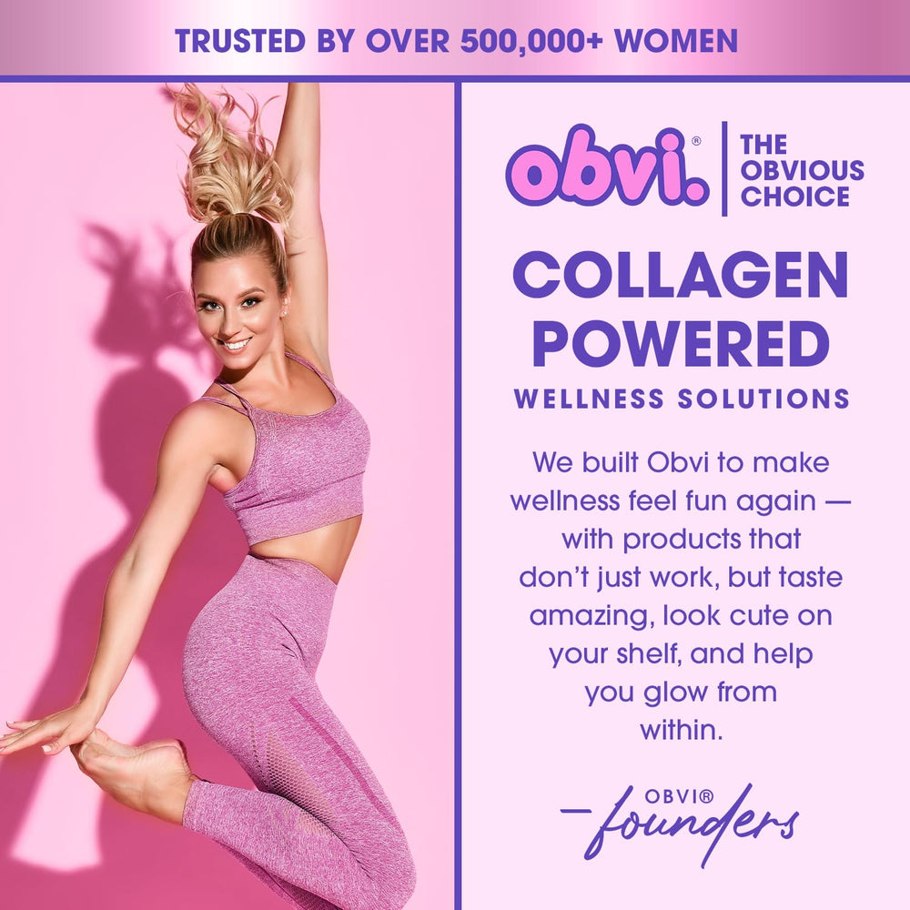 Obvi Collagenic Burn on-the-go setup fits travel routines.