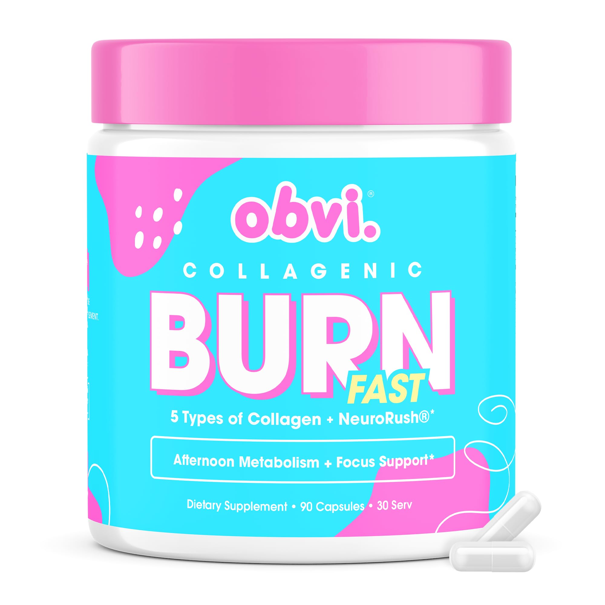 Obvi Multi Collagen Burn Fast bottle for daily supplementation