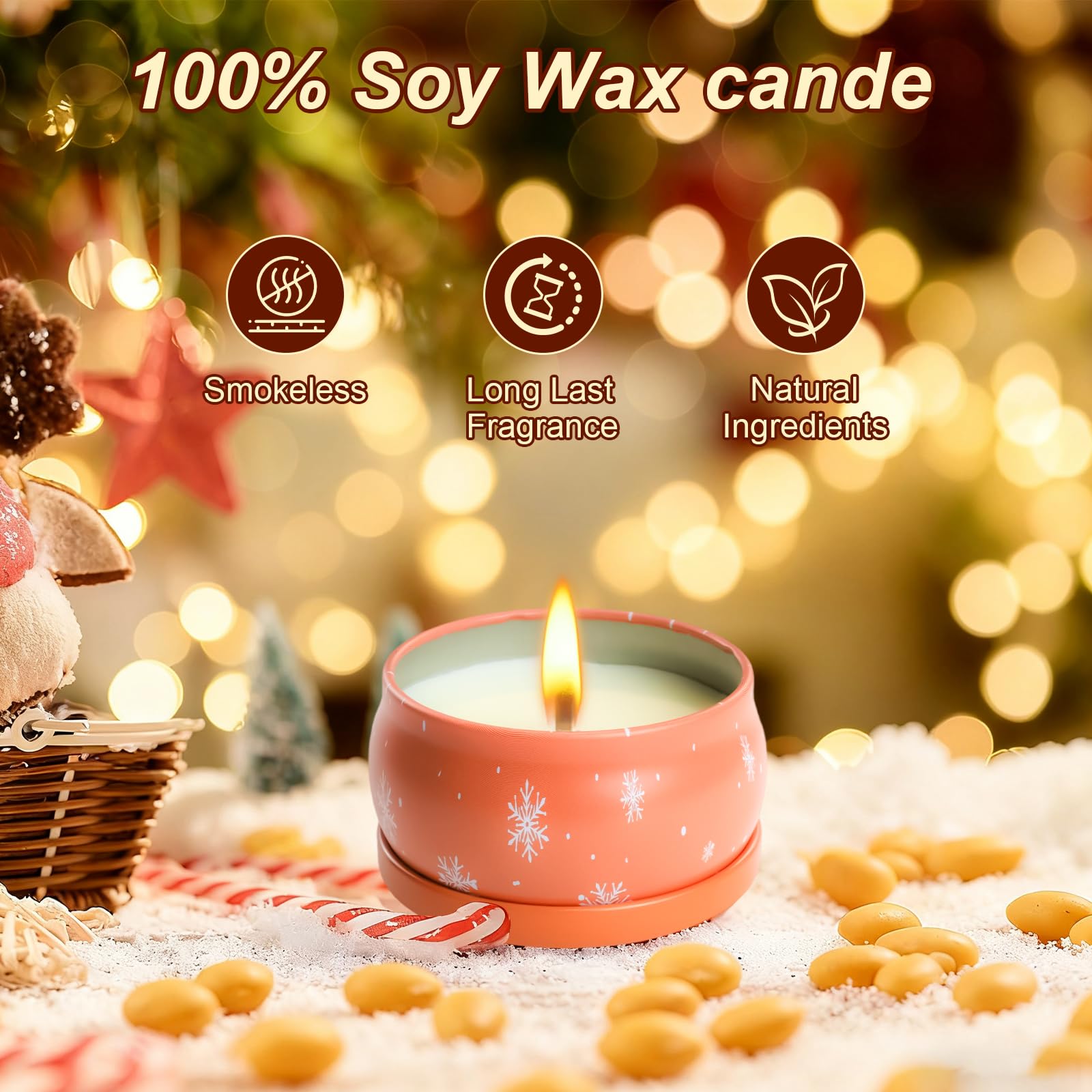 OBXIN Apple & Cinnamon candle captures warm, comforting notes for holiday gatherings